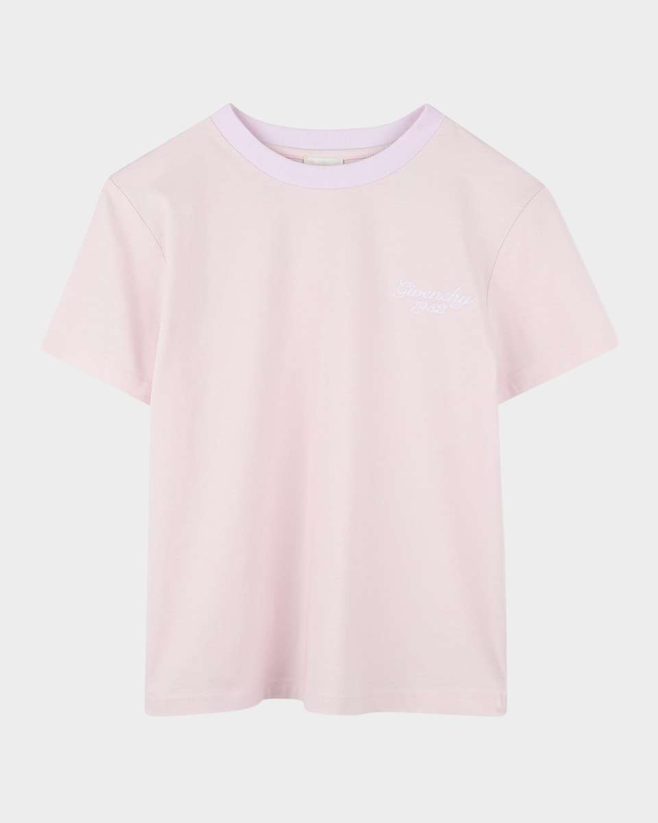 Girl's Script Logo-Print T-Shirt, Size 4-